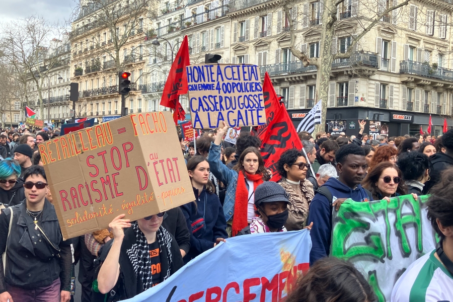 Marche contre le racisme et le fascisme, Paris, 22 mars 2025. 