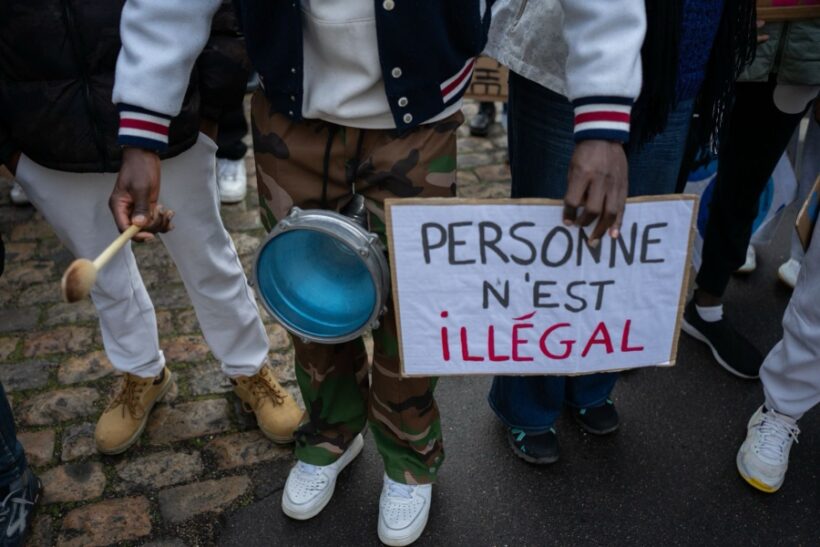 Mineurs isolés, manifestation à Tours, 2025. Crédit Collectif des Jeunes de Tours