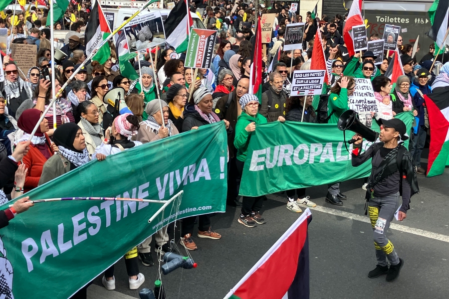 Marche contre le racisme et le fascisme, Paris, 22 mars 2025.